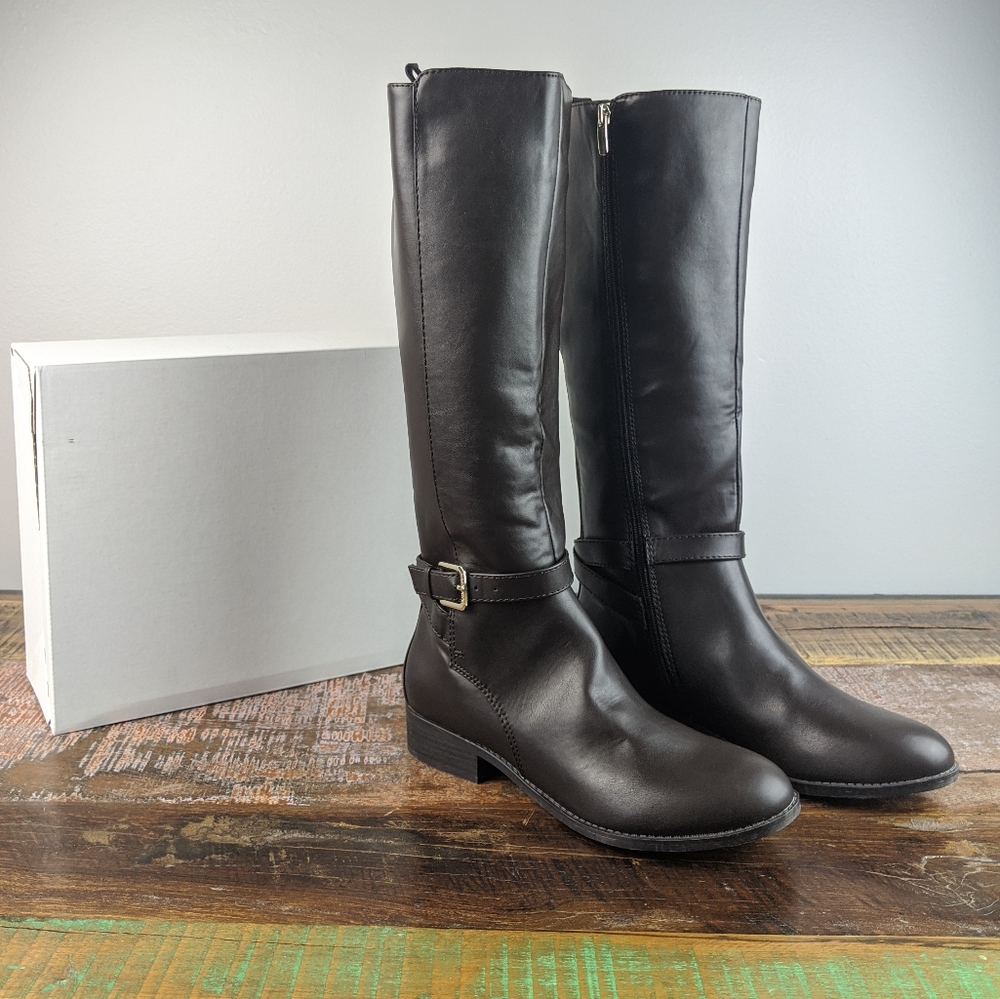 Nine West Giani Brown Tall Boots Size 8.5